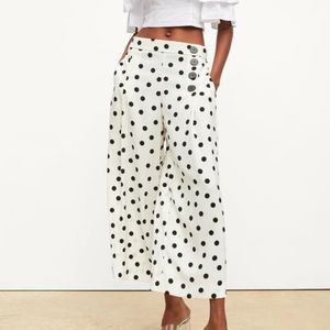 Zara Cropped Flowy Pants
